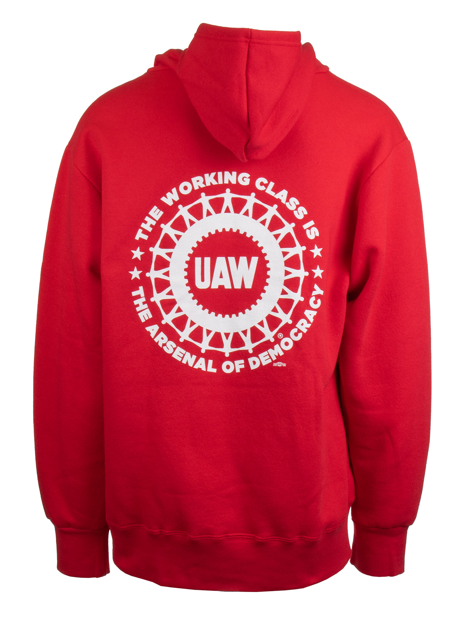 Hooded Pullover Sweatshirt - Union Made & Decorated - Back