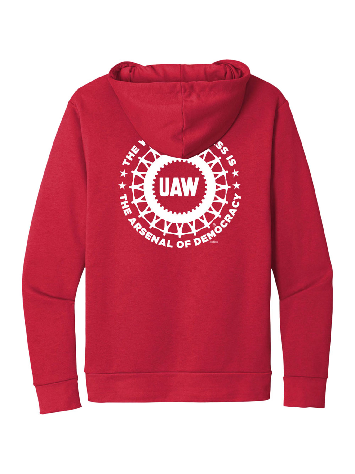 Hooded Pullover Sweatshirt - Union Made & Decorated - Back